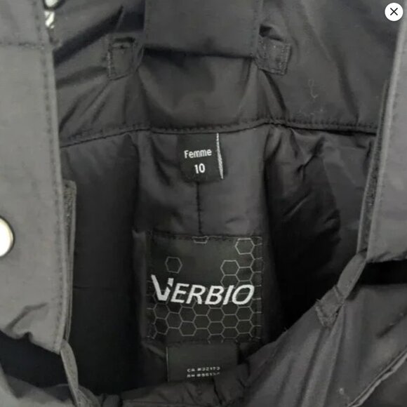 VERBIO Black Snow Ski Pants Winter Insulated Snowboard Suspenders Bib Outdoors - Picture 9 of 14